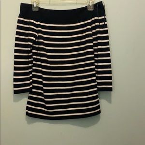 Off the shoulder long sleeve shirt